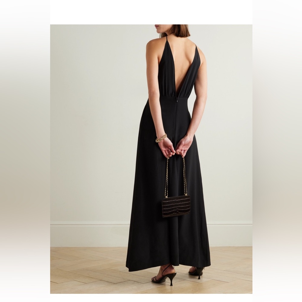 SOLD 

NWT Black Slip Dress V neck size Small Toteme Spring - Picture 2 of 7